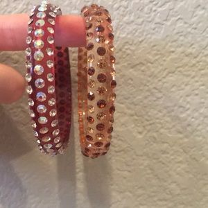 2 bangle bedazzled bracelets!
